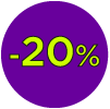 Cucarda 20% descuento