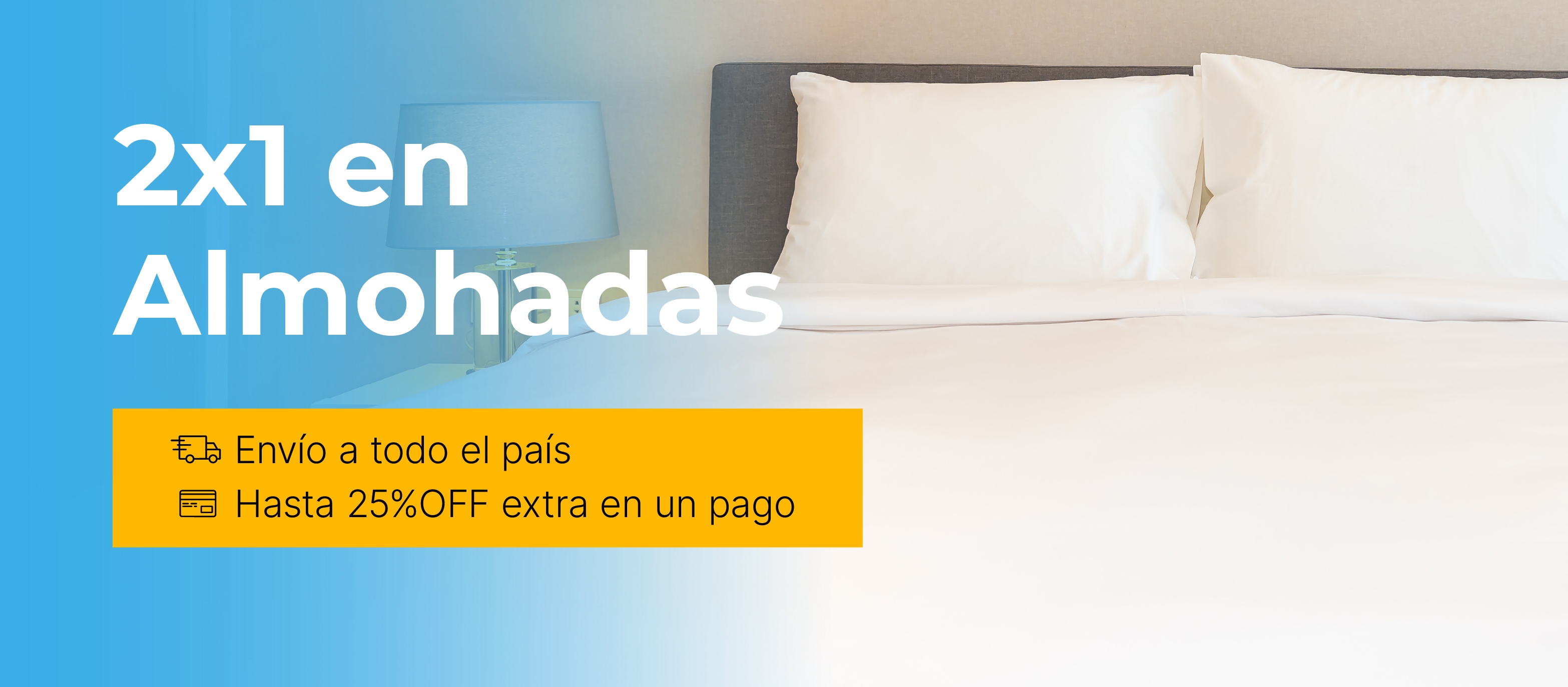 2x1 en Almohadas