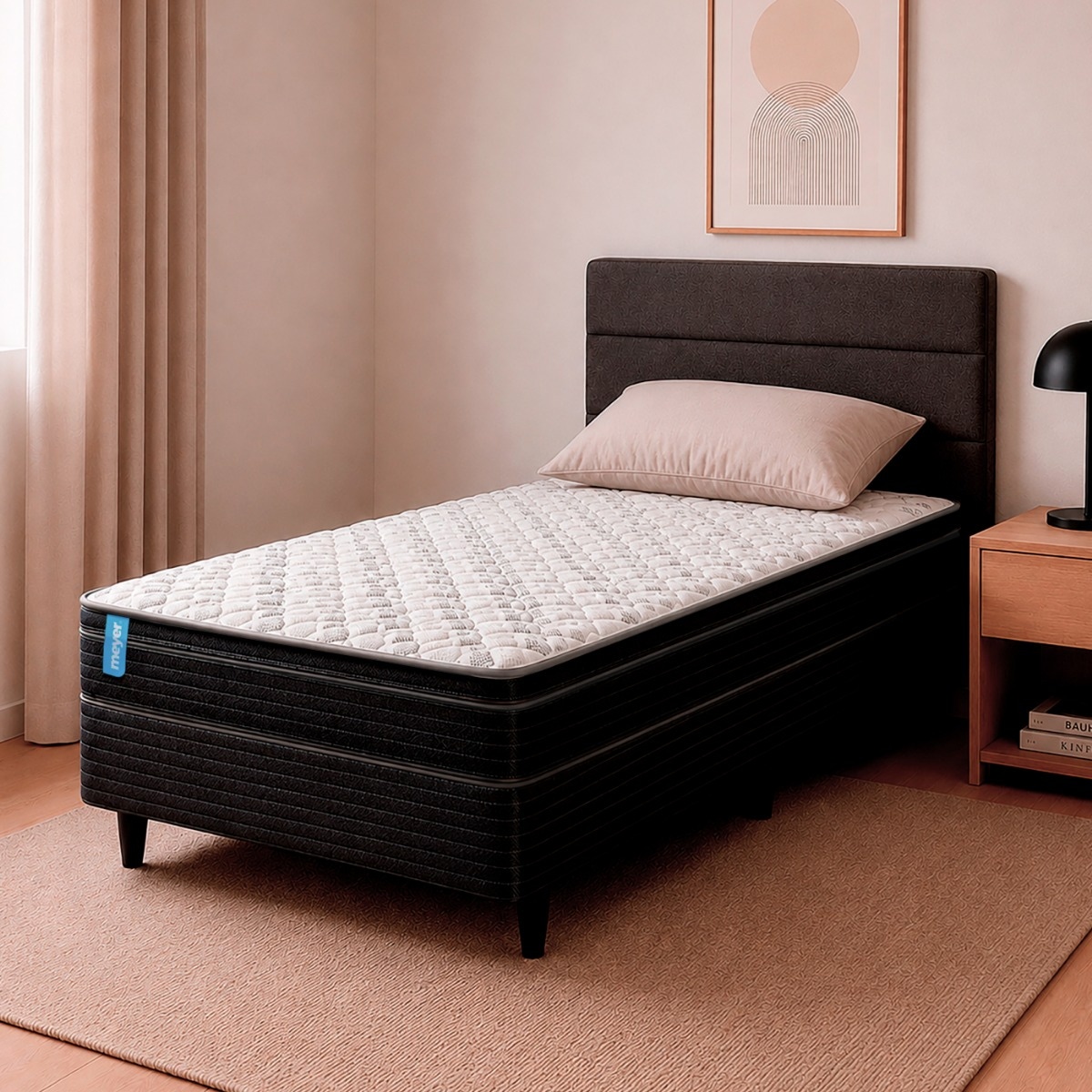 Sommier 1 Plaza y Media Espuma Meyer Dream Plus (090x190)