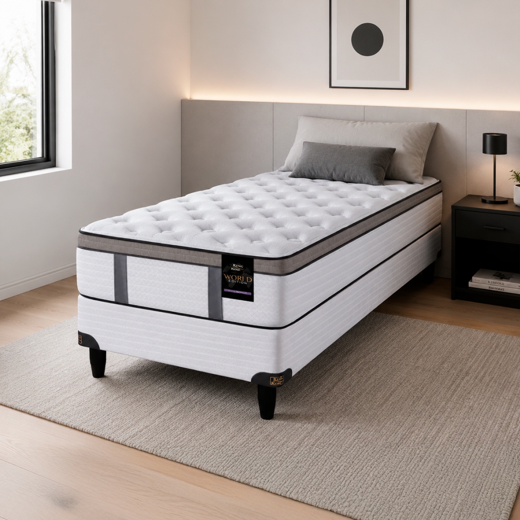 Sommier 1 Plaza Resorte Pocket King Koil Celebrity Visco (080x190)
