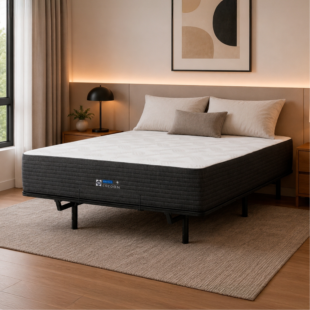 Combo Cama Articulada 2 Plazas Smart Cosmo con Colchón Hybrid (140x190) 