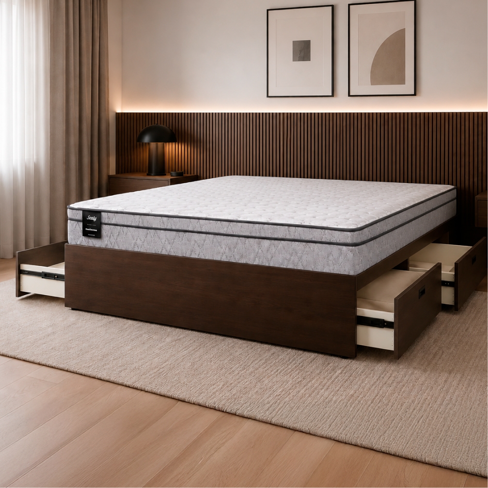 Cama Cajón Antilla 2 Plazas (140x190) Wengue Squad 
