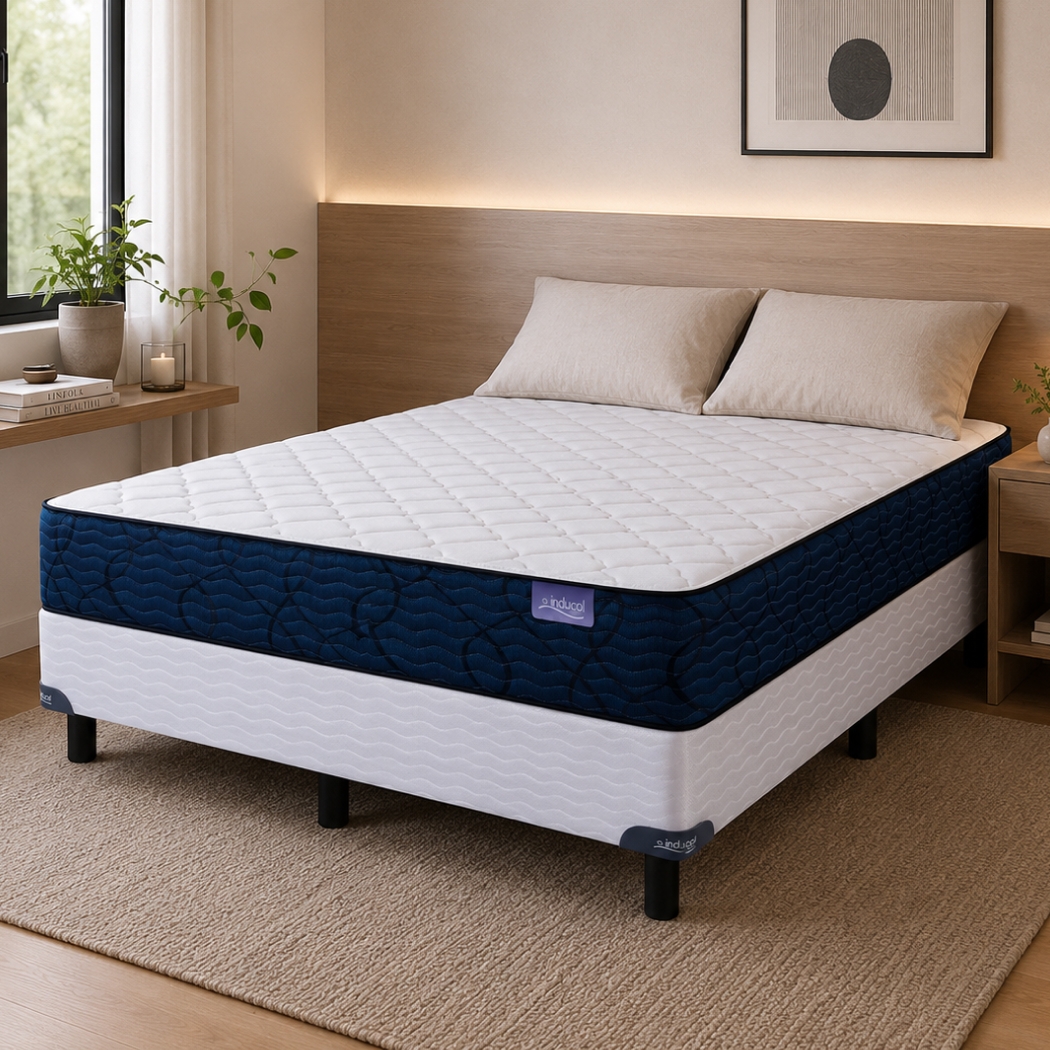 Sommier White 2 Plazas Resorte Inducol Delta (140x190)