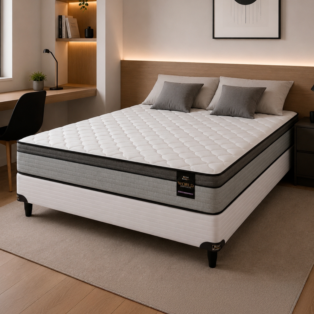 Sommier 2 Plazas Resorte Pocket King Koil Eternity Euro (140x190)