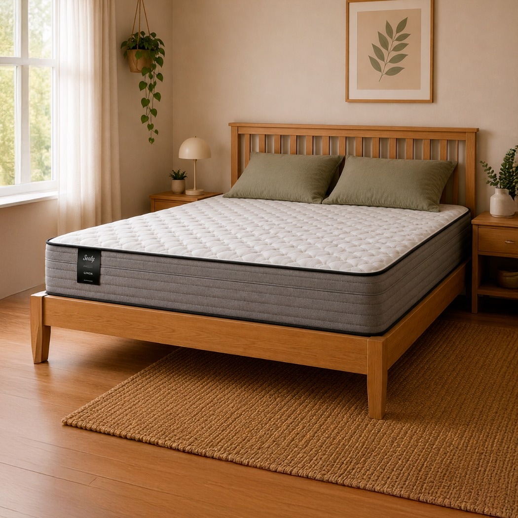 Colchón King Resorte Sealy Linen (200x200)
