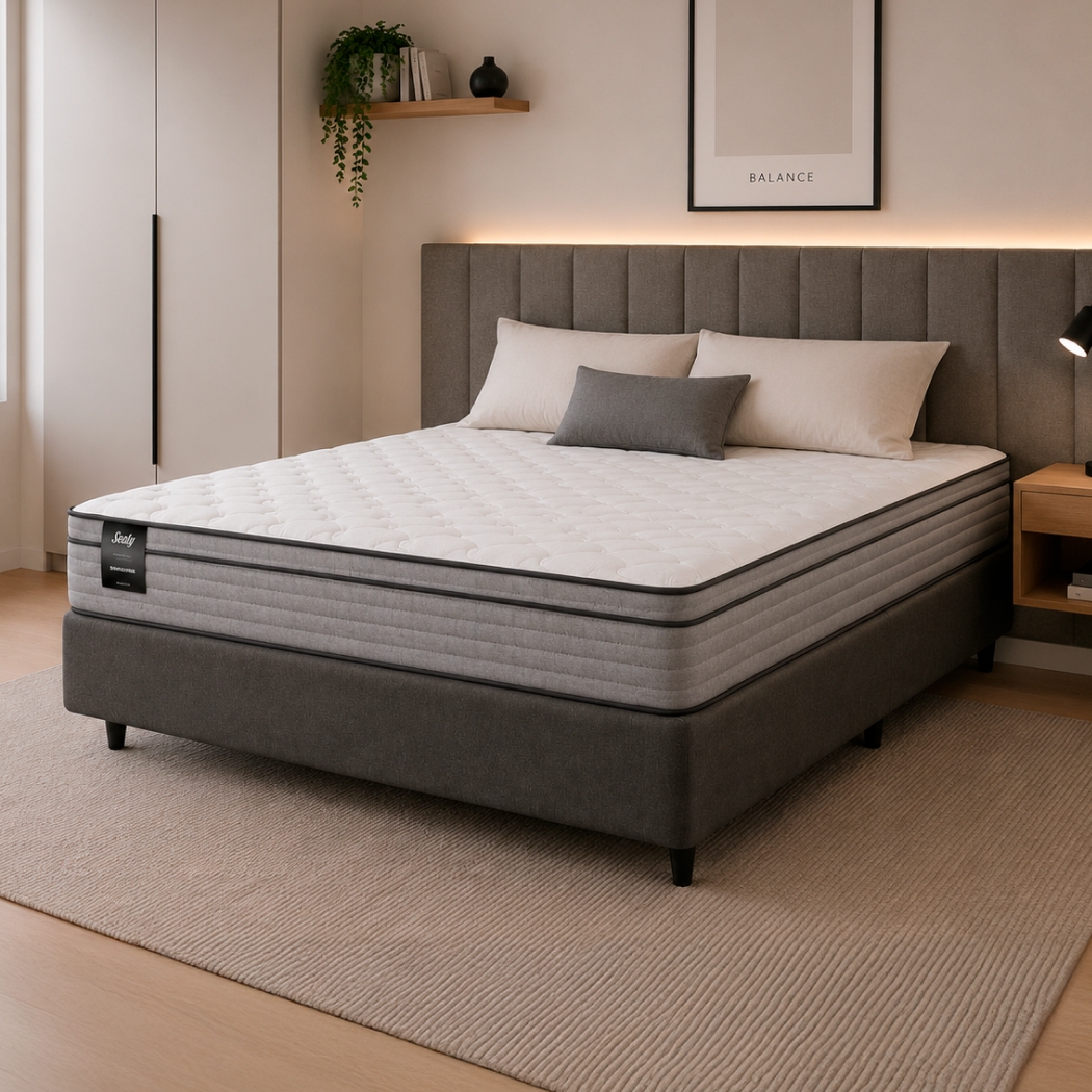 Sommier 2 Plazas Resorte Sealy Sunshine (140x190)