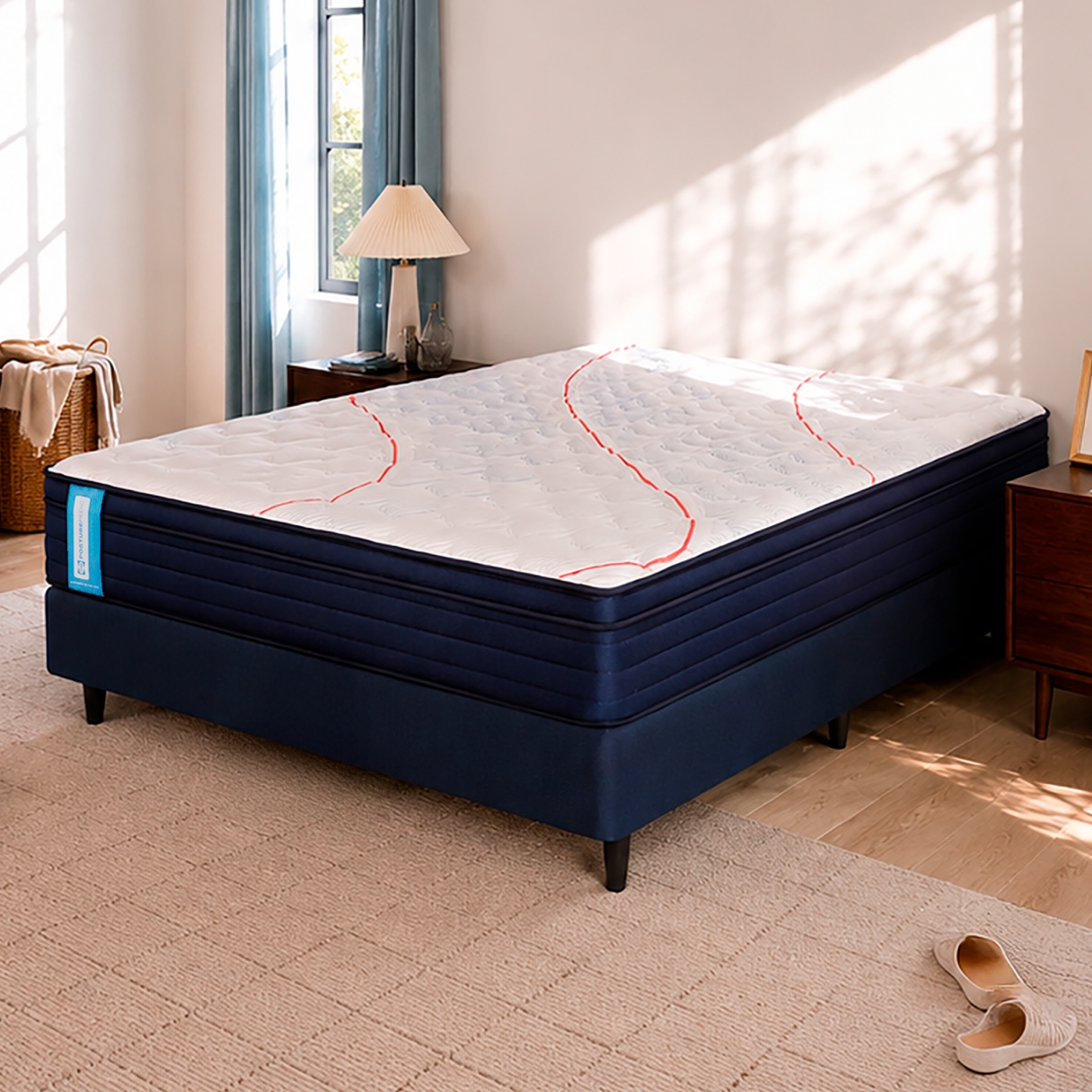 Sommier  2 Plazas Resorte Sealy Posturepedic Pro Coil (130x190)