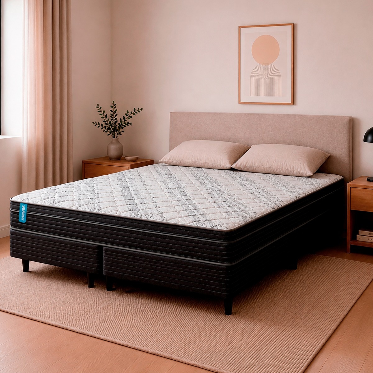 Sommier 2 Plazas y Media Espuma Meyer Dream Plus (160x200)