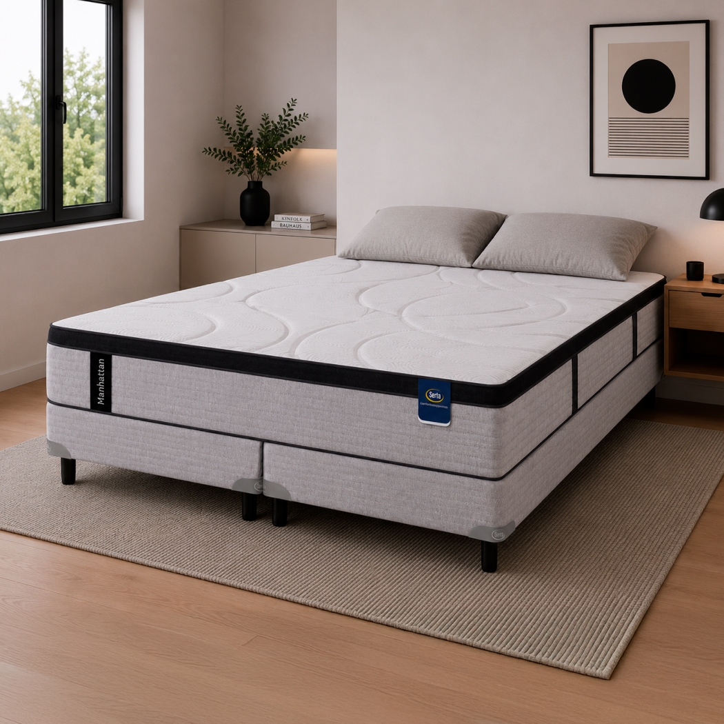 Sommier King Resorte Pocket Serta Manhattan (180x200)