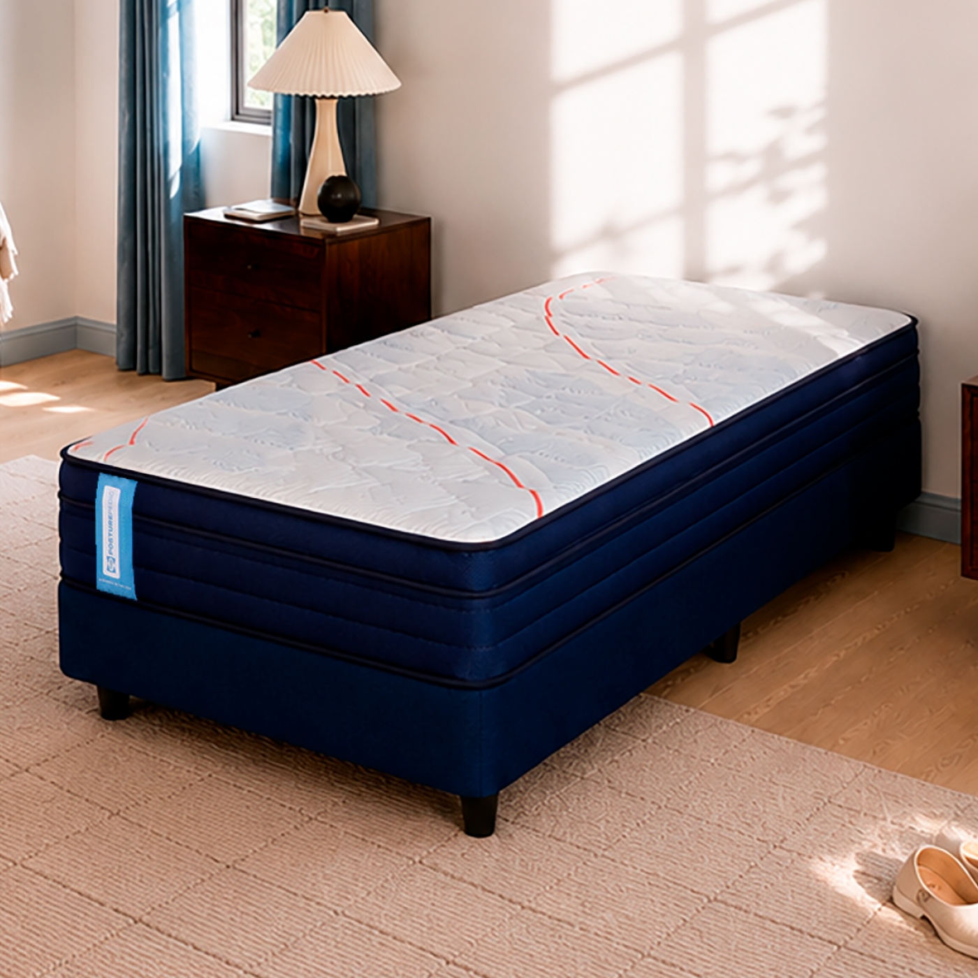 Sommier 1 Plaza y Media Resorte Sealy Posturepedic Pro Coil (090x190)