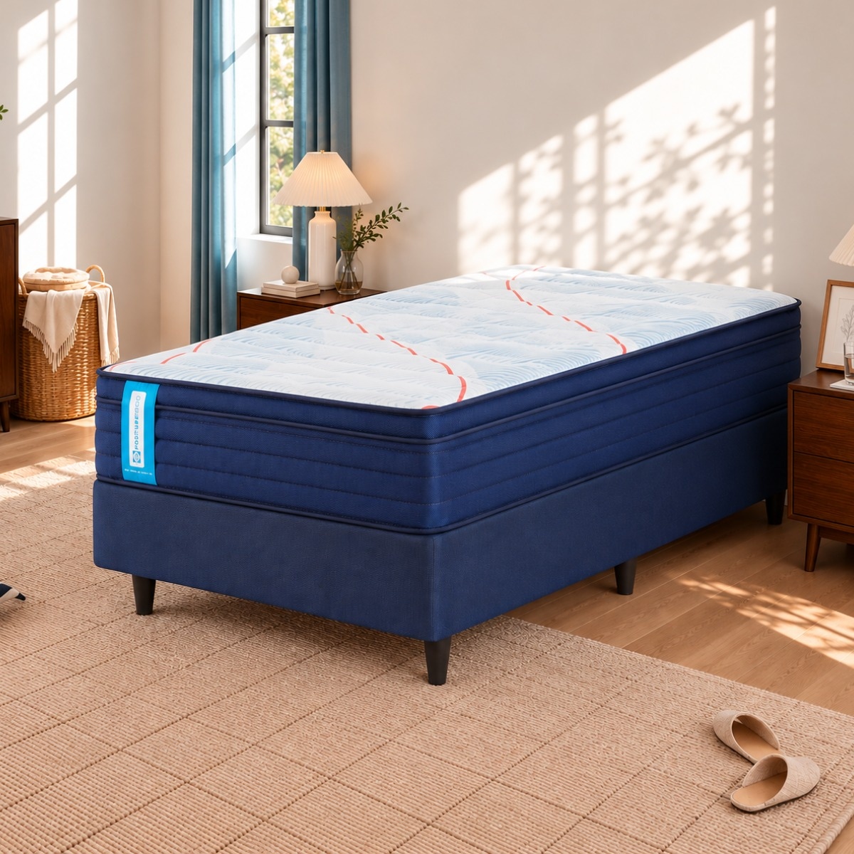 Sommier 1 Plaza Resorte Sealy Posturepedic Pro Coil (080x190)