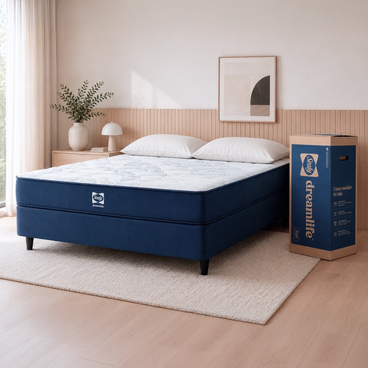 Sommier 2 Plazas Espuma Sealy Dreamlife Move (140x190)