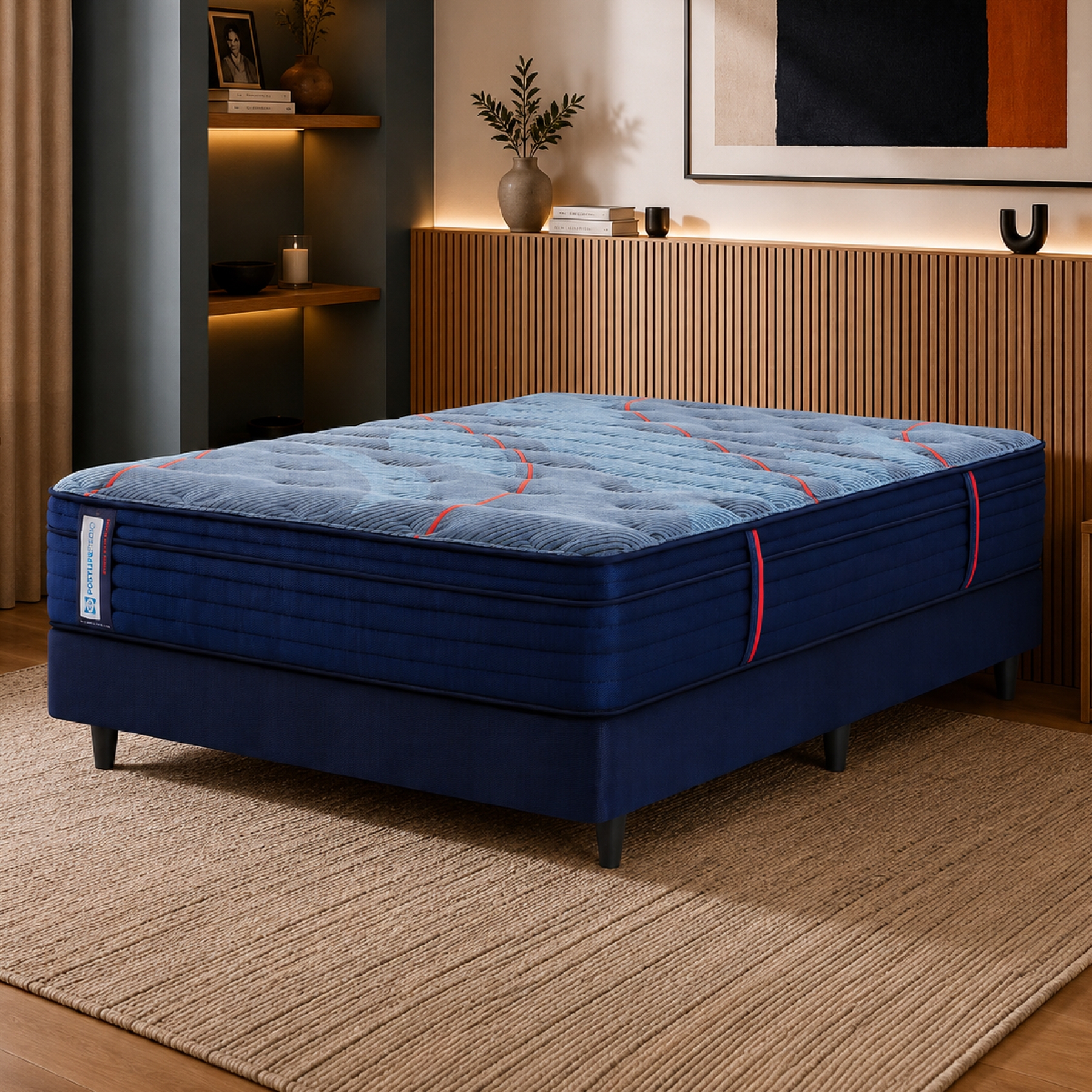 Sommier  2 Plazas Resorte Sealy Posturepedic Tech Euro (140x190)