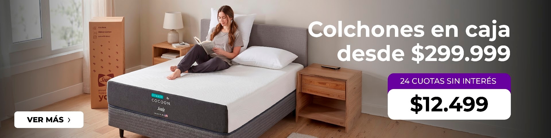Colchones y Sommiers hasta 50% de descuento