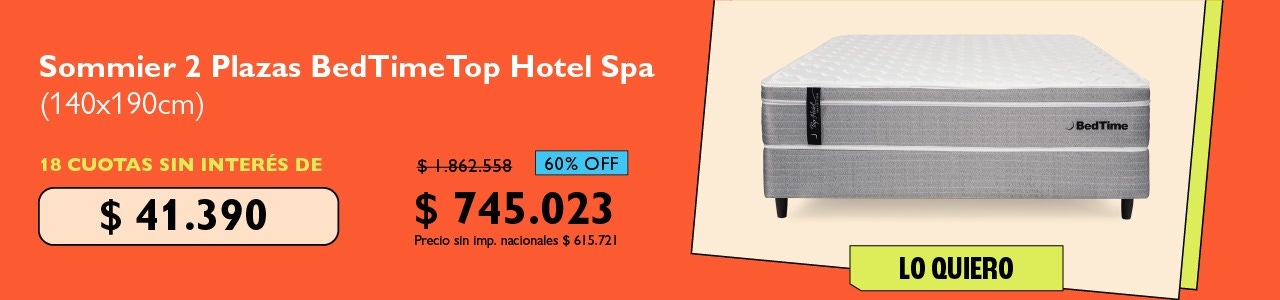 Sommier 2 Plazas BedTime Hotel