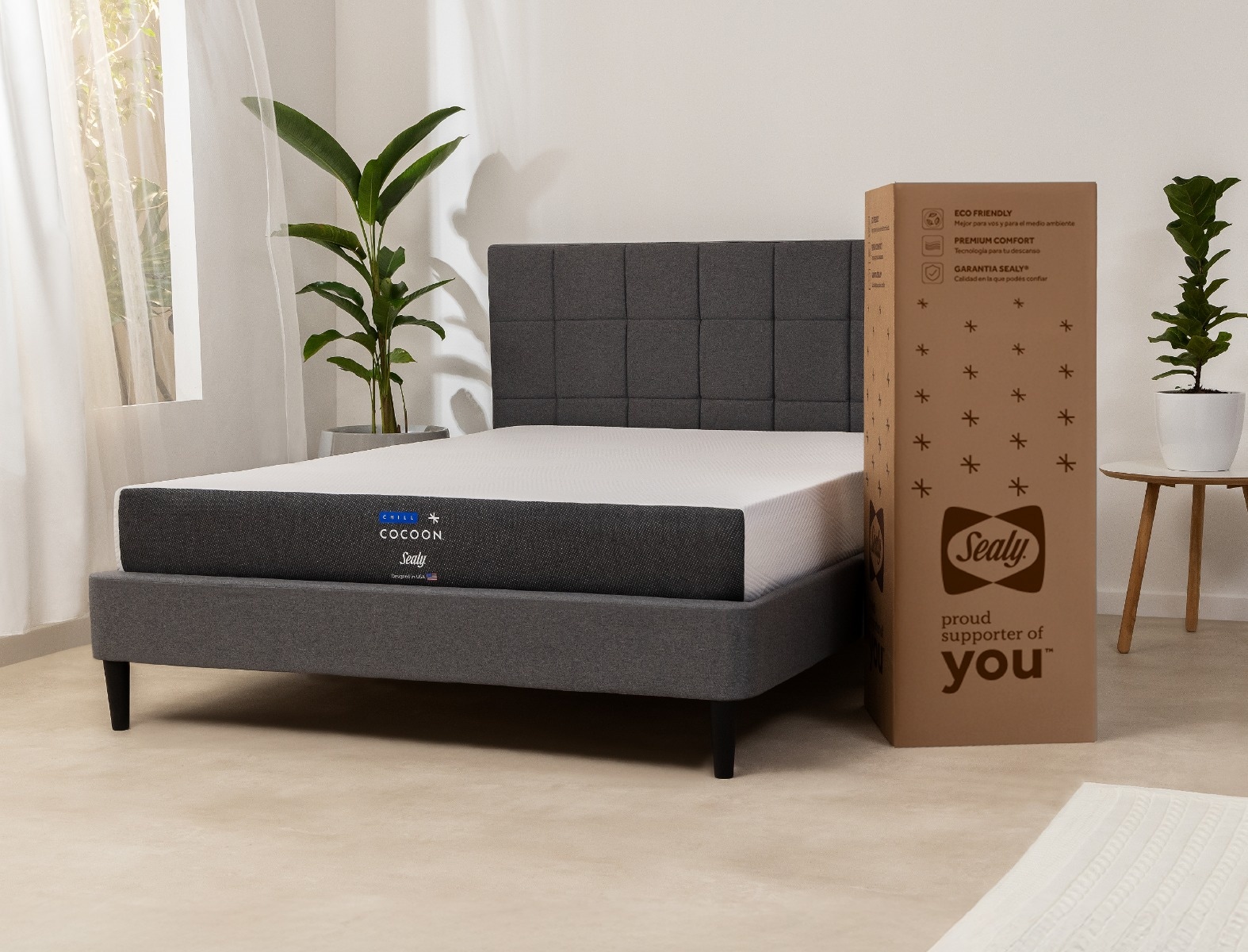 Colchón en Caja Cocoon Chill de 2 Plazas en SommierCenter - Fácil Transporte y Comodidad