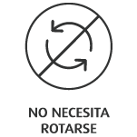 No necesita rotarse