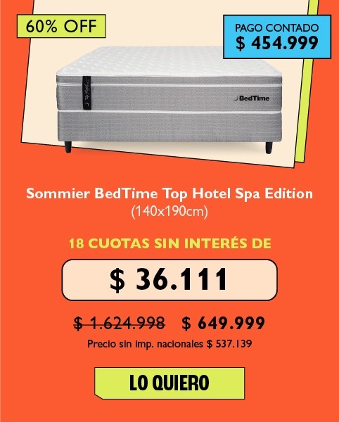Sommier 2 Plazas BedTime Premier