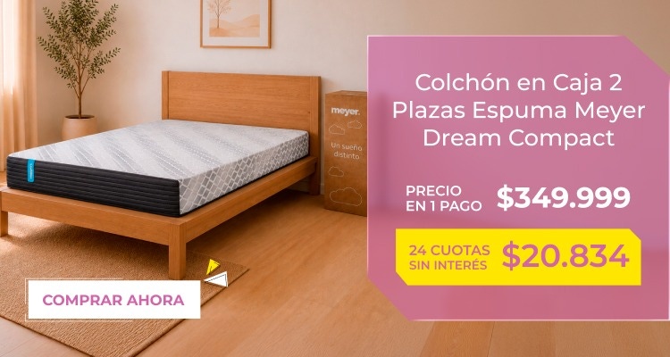 Colchon en caja 2 plazas espuma meyer dream compact