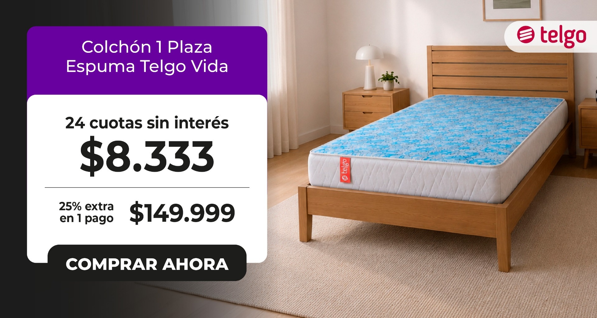 Colchón 1 Plaza Telgo Maitri